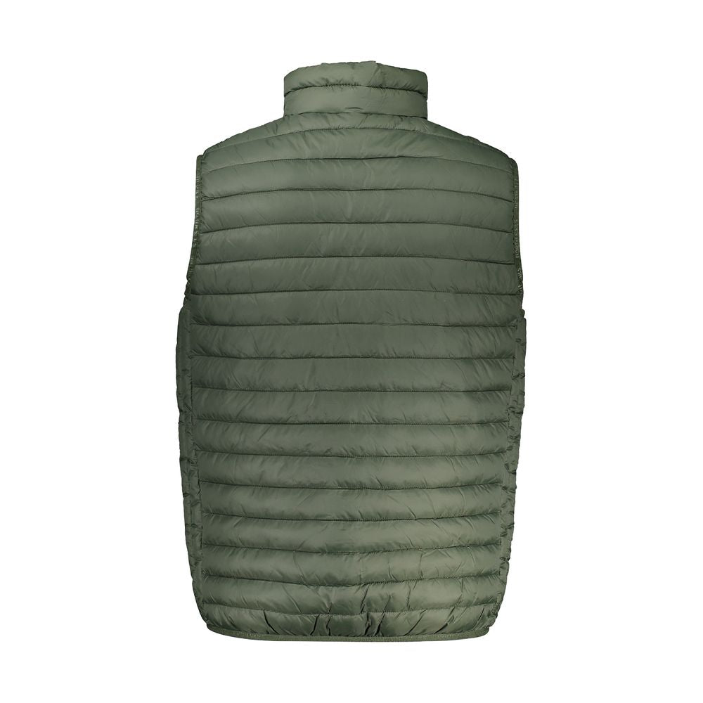 Green Polyamide Sleveless Jacket