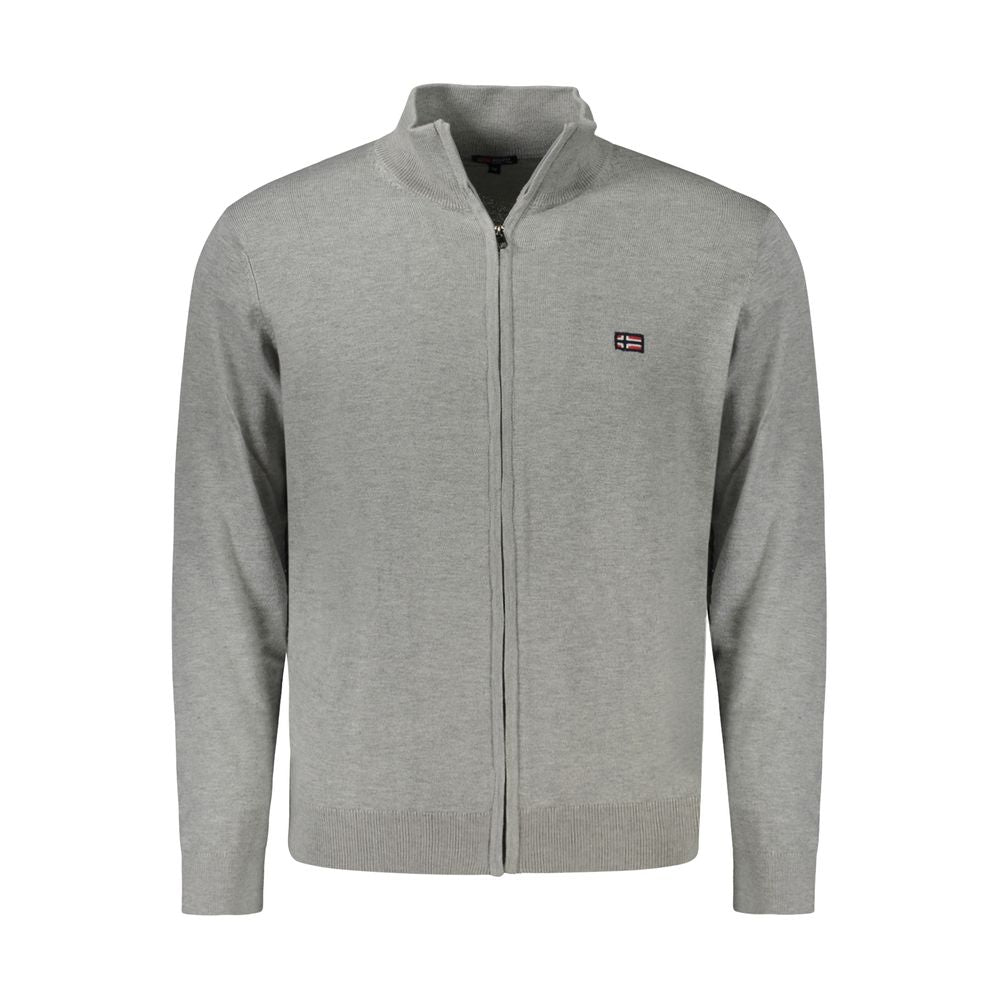 Brown Polyester Men Cardigan