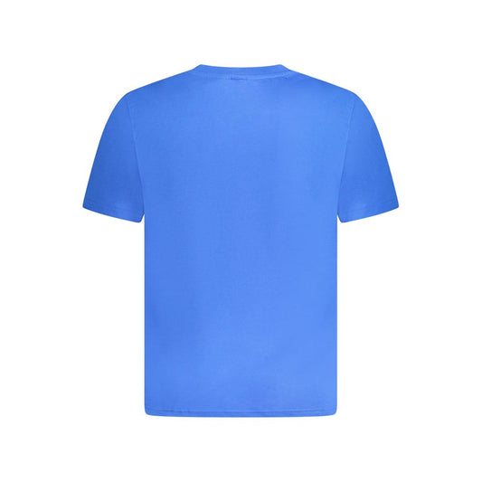 Blue Cotton Men's T-Shirt