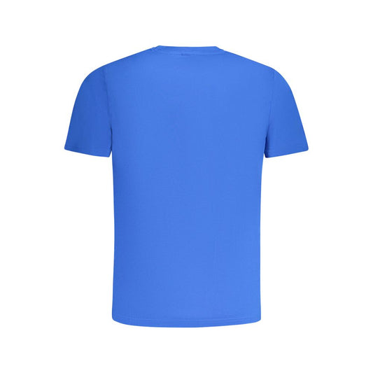 Blue Cotton Men's T-Shirt