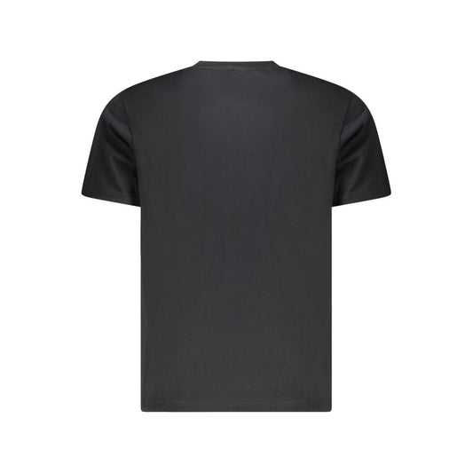 Black Cotton Men T-Shirt