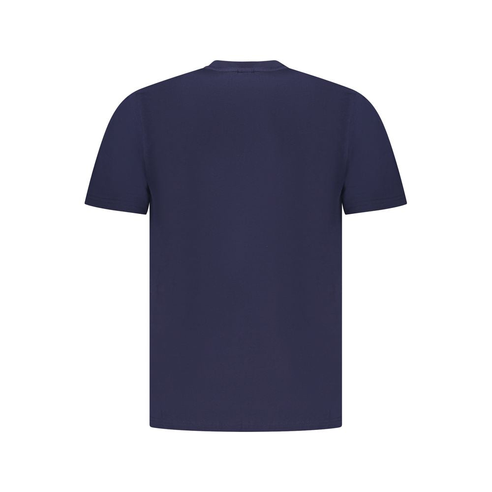 Blue Cotton Men's T-Shirt