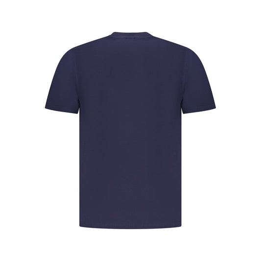 Blue Cotton Men's T-Shirt