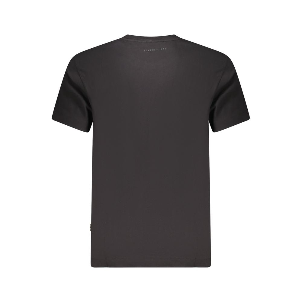Black Cotton Men's T-Shirt