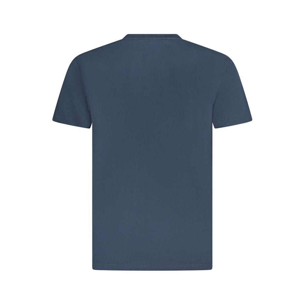 Blue Cotton Men's T-Shirt