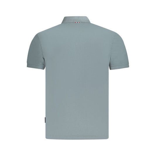 Gray Cotton Polo Shirt