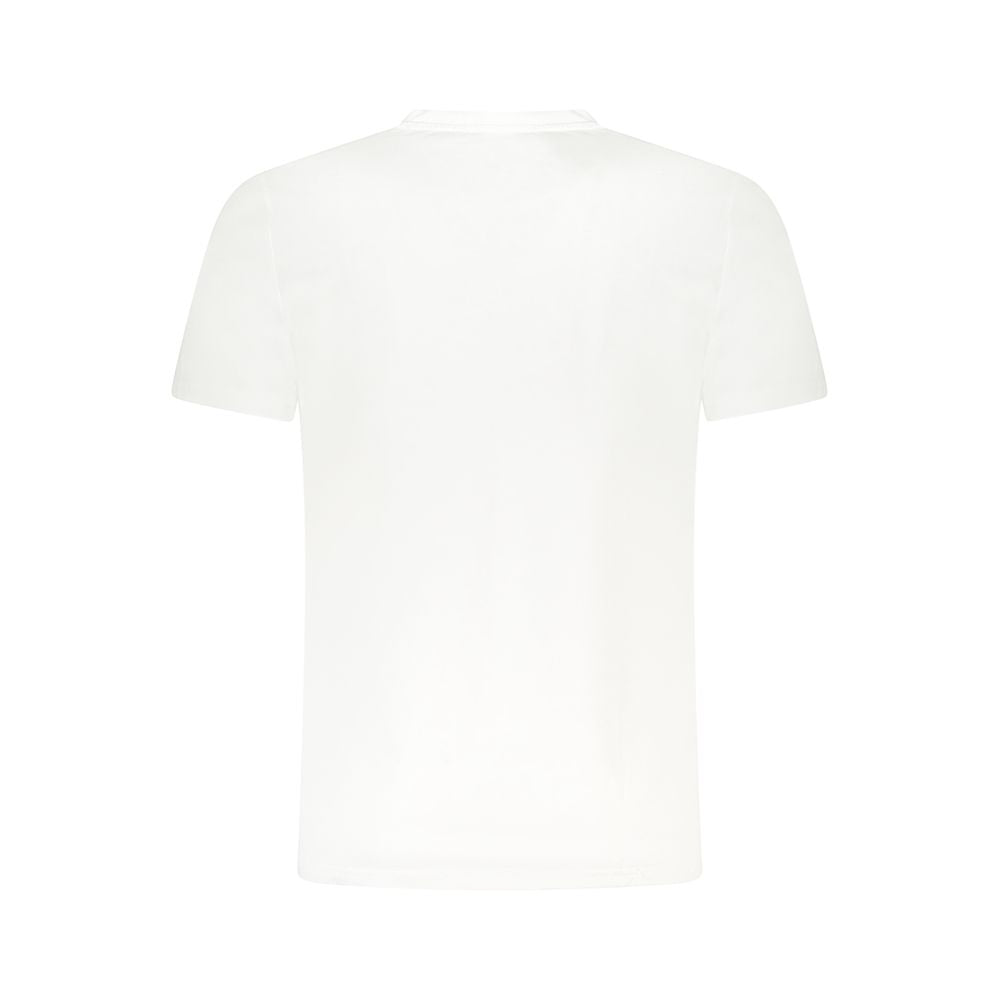 White Cotton Men T-Shirt