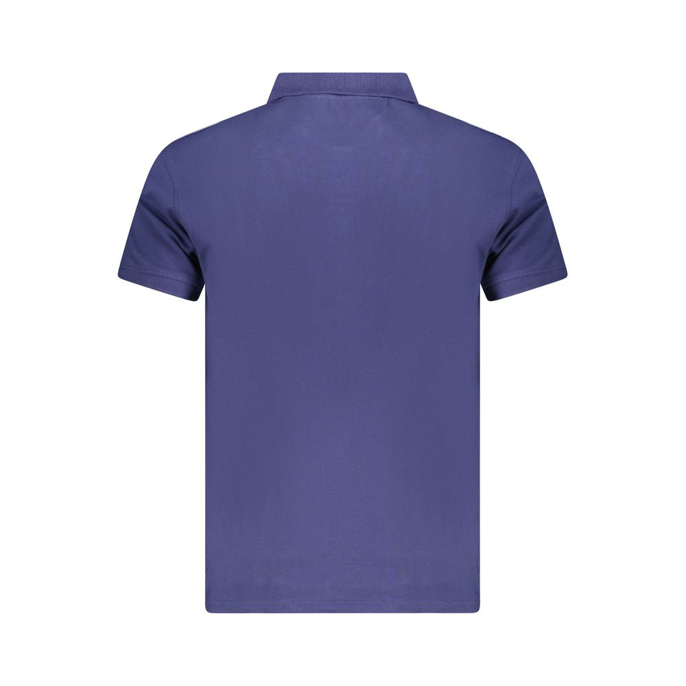 Blue Cotton Polo Shirt