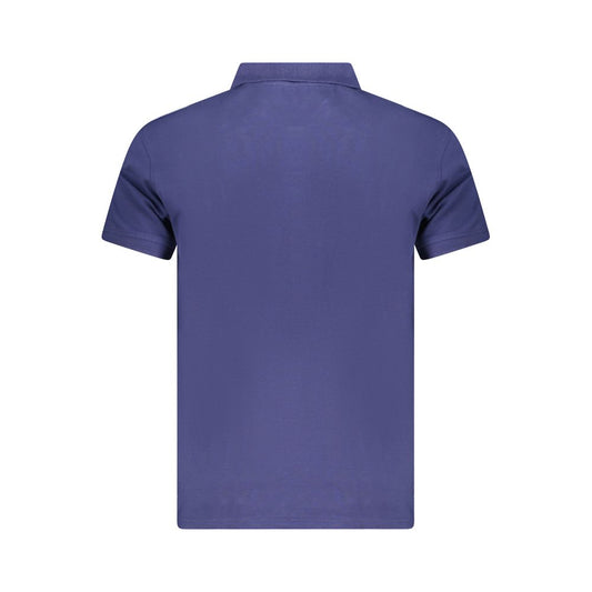 Blue Cotton Polo Shirt