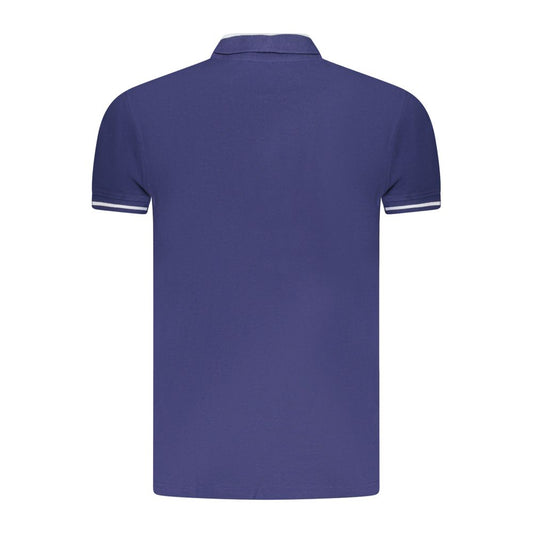 Blue Cotton Polo Shirt