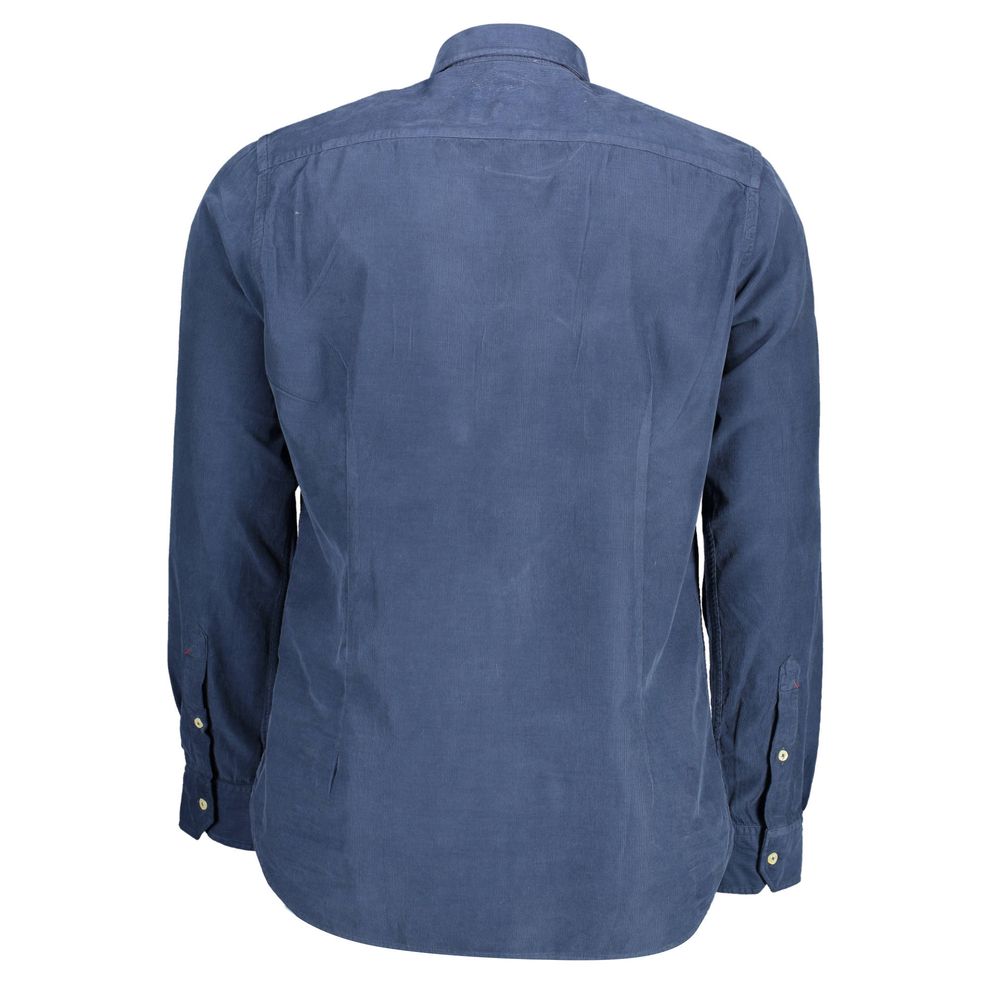 Blu Cotton Men Shirt