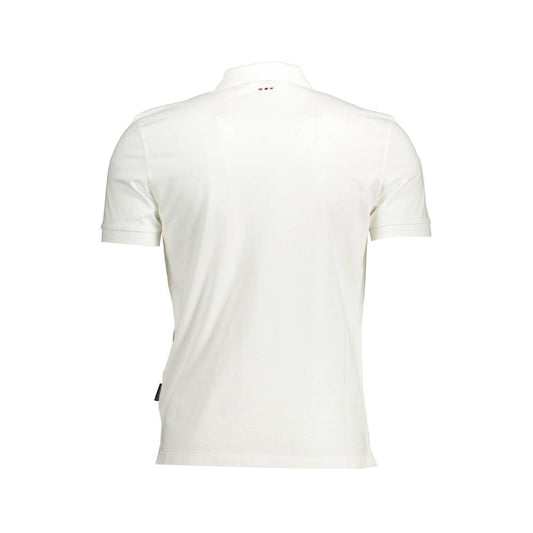 White Cotton Men's Polo Shirt