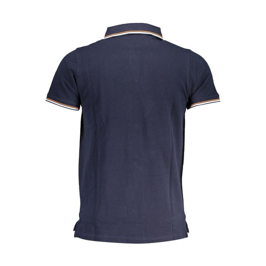 Blue Cotton Polo Shirt