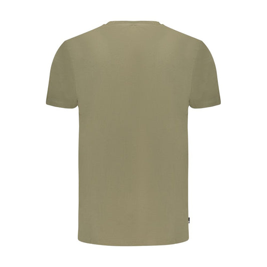 Green Cotton Men T-Shirt
