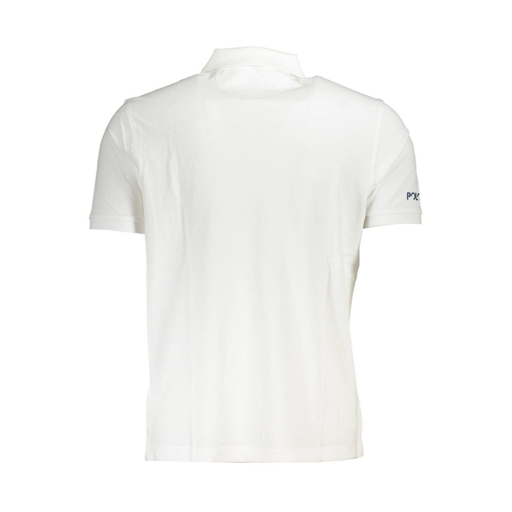 White Cotton Polo Shirt