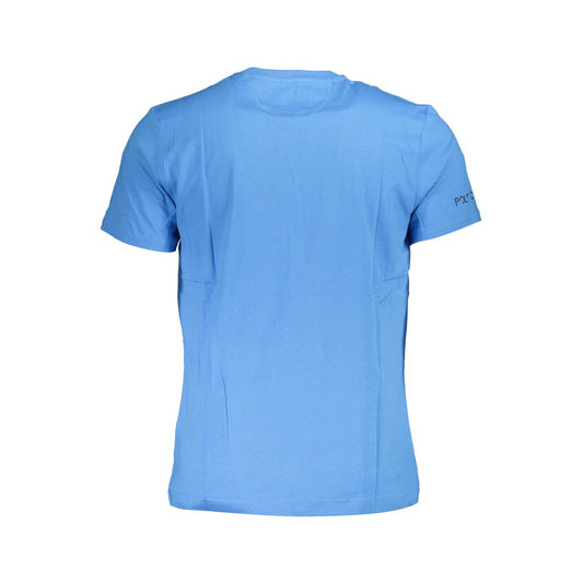 Blu Cotton Men T-Shirt