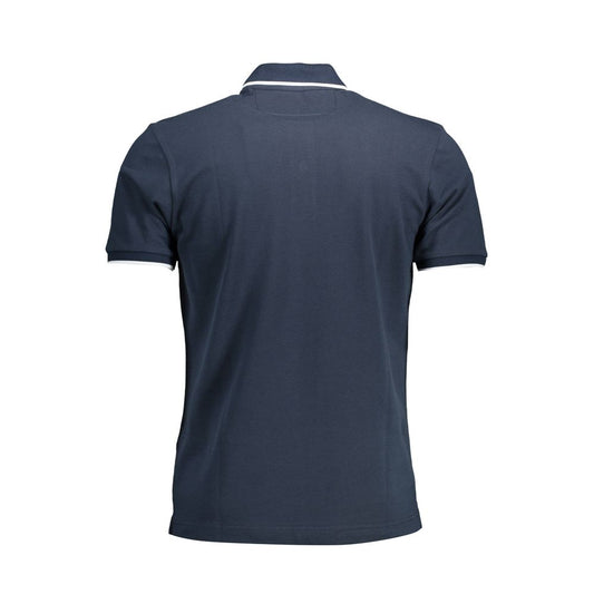 Blue Cotton Polo Shirt