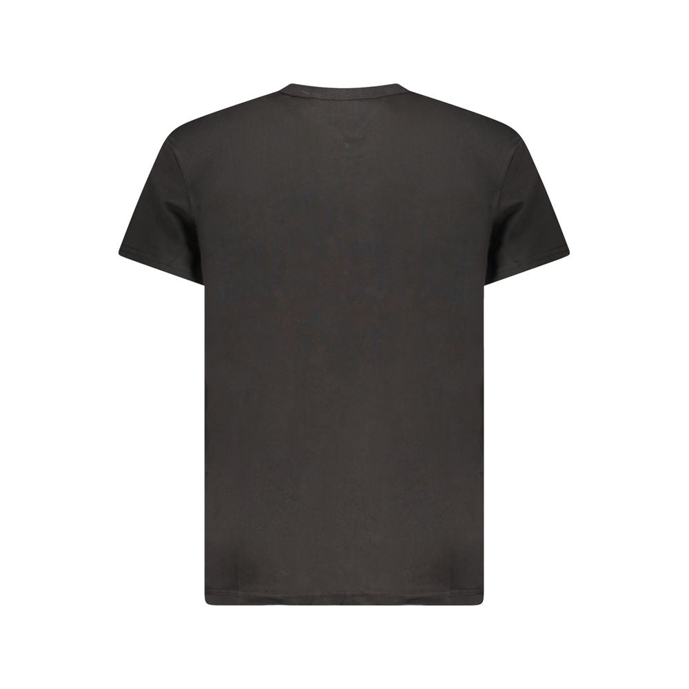 Black Cotton Men's T-Shirt