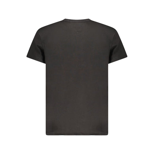 Black Cotton Men's T-Shirt