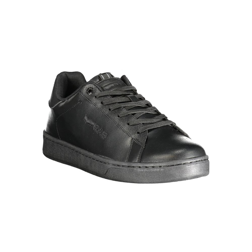 Black Polyester Men Sneaker