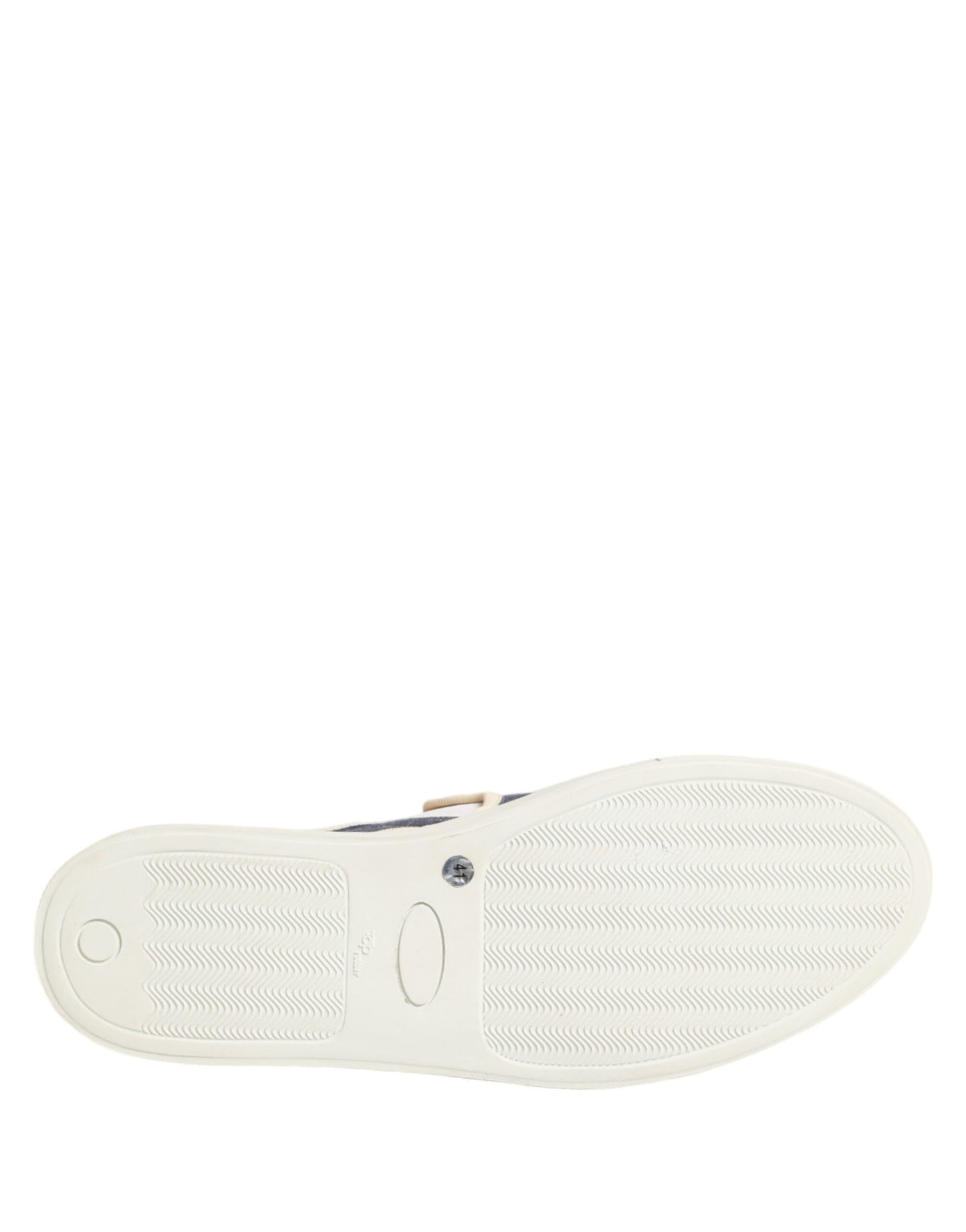 Blue White Striped Canvas Men Low Top Casual Shoes