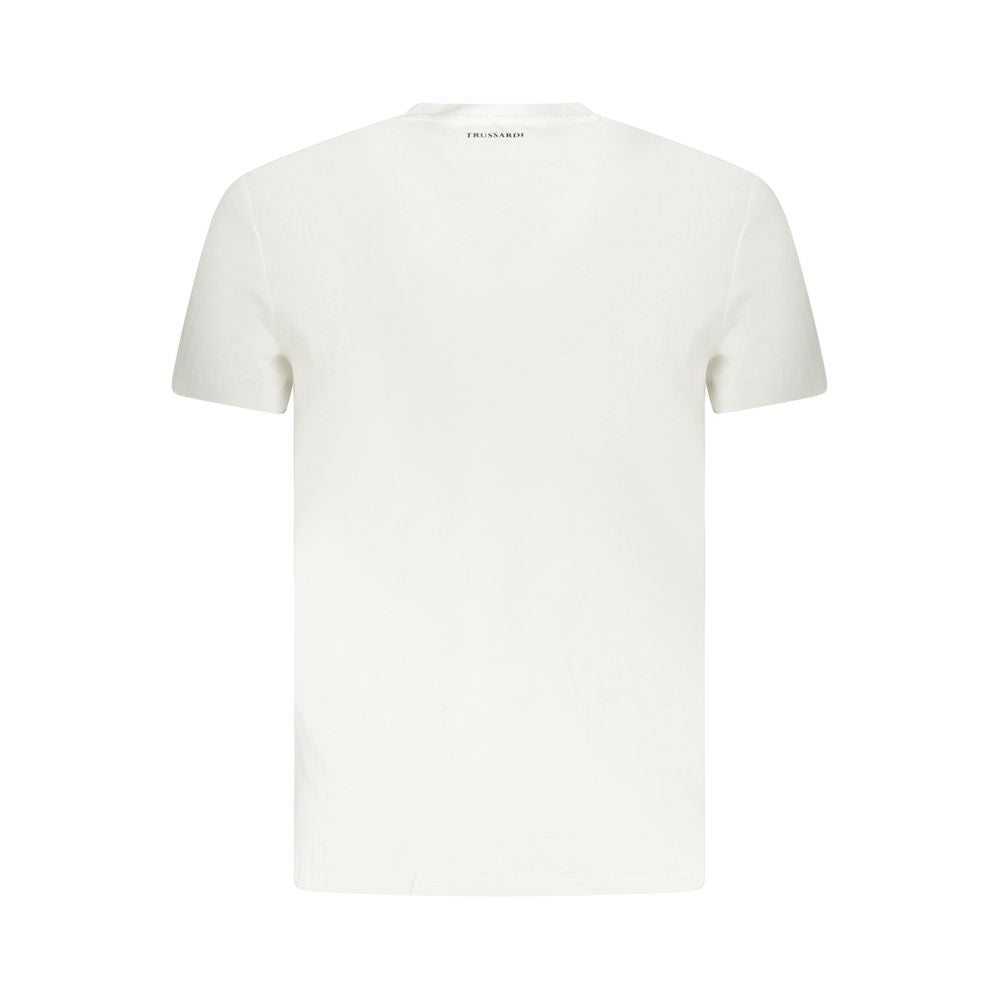 White Cotton Men T-Shirt