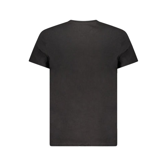 Black Cotton Men's T-Shirt