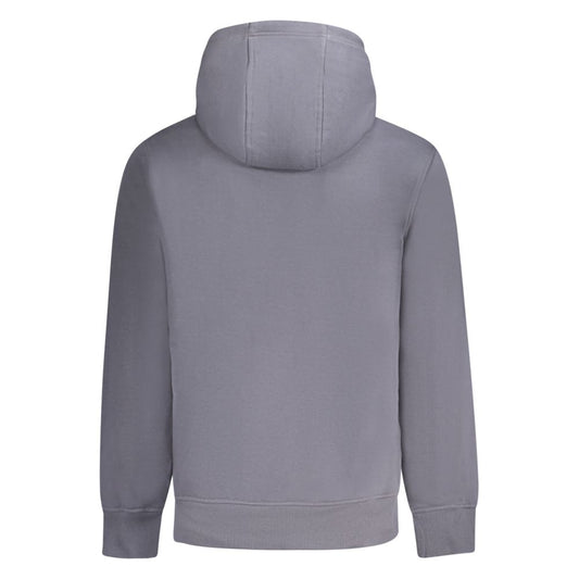 Blue Cotton Men's Hoodie