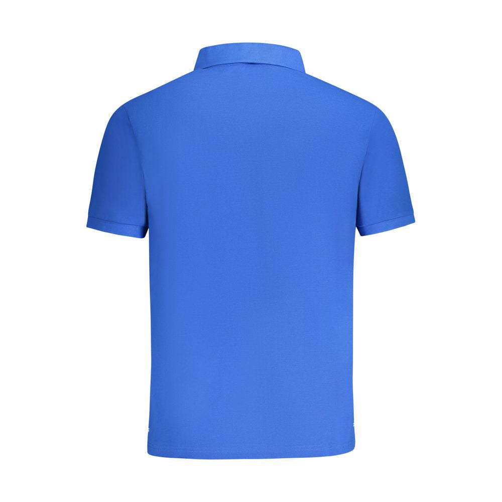Blue Cotton Men's Polo Shirt