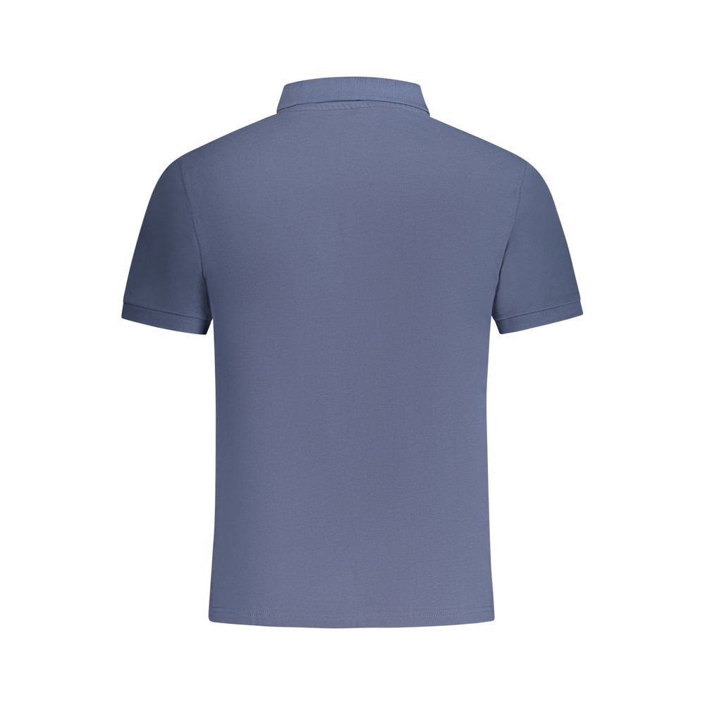 Blue Cotton Polo Shirt
