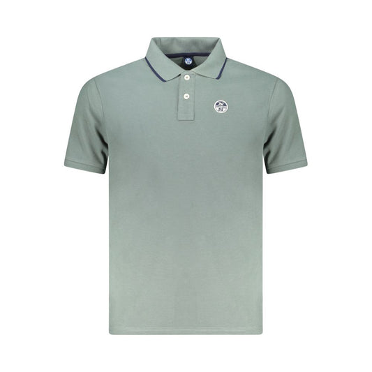 Green Cotton Polo Shirt