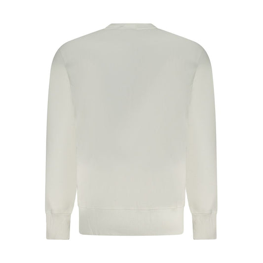 White Cotton Men Sweatshirt