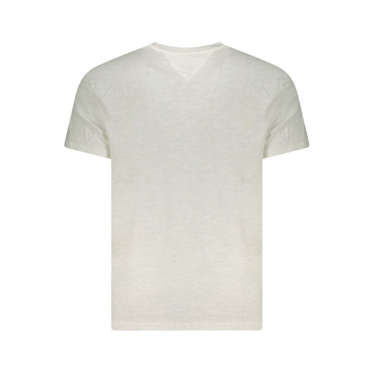 White Cotton Men T-Shirt
