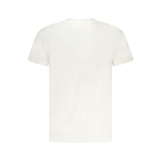 White Cotton Mens T-Shirt