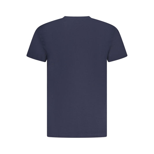 Blue Cotton Men's T-Shirt