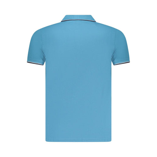 Blue Cotton Polo Shirt