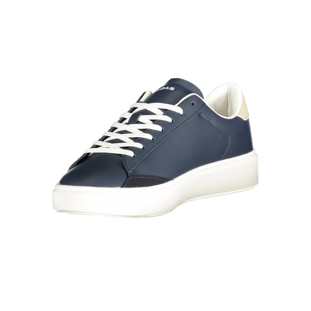 Blue Polyester Men Sneaker