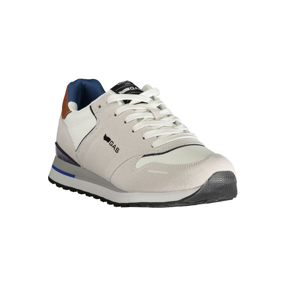 White Polyester Men Sneaker
