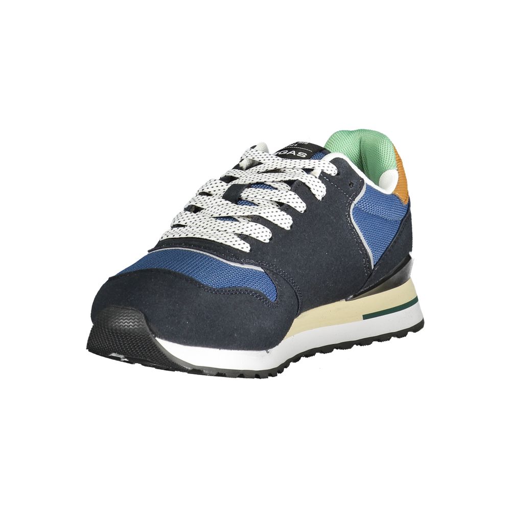 Blue Polyester Men Sneaker