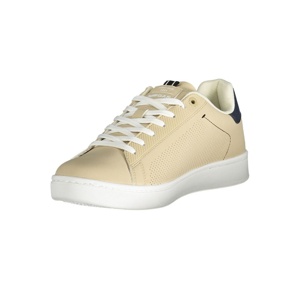 Beige Polyester Men Sneaker