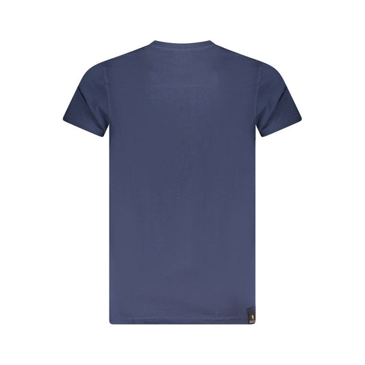 Blu Cotton Men T-Shirt