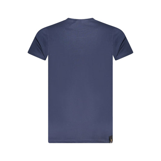 Blu Cotton Men T-Shirt