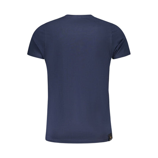 Blu Cotton Men T-Shirt