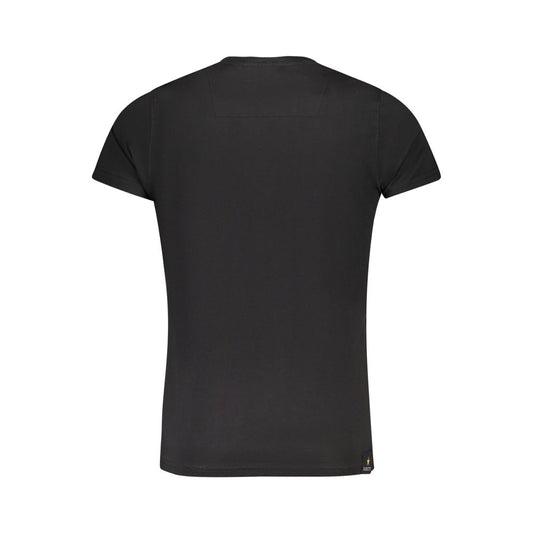 "Black Cotton Men T-Shirt"