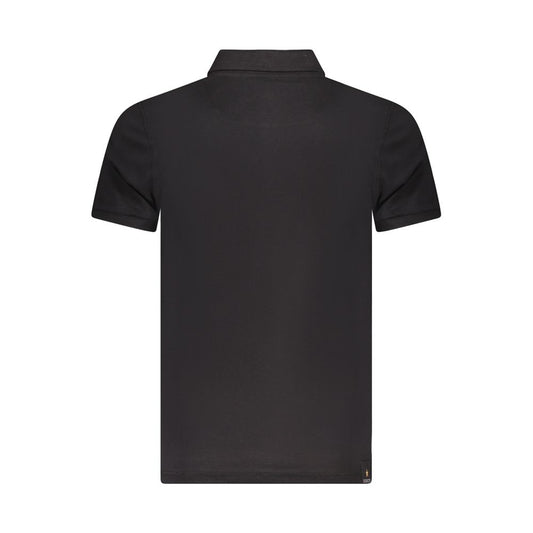 Black Cotton Men's Polo Shirt