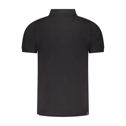 Black Cotton Men's Polo Shirt