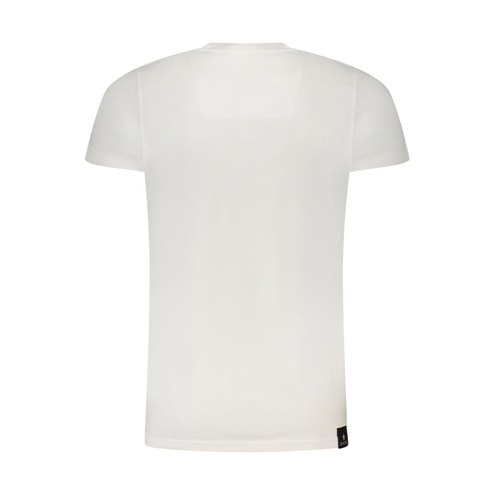 White Cotton Men's T-Shirt