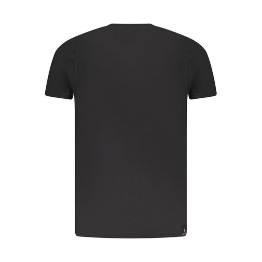 Black Cotton Men's T-Shirt