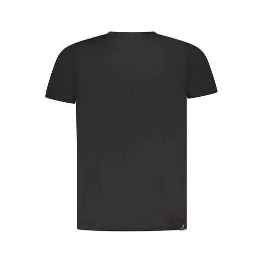 Black Cotton Men's T-Shirt