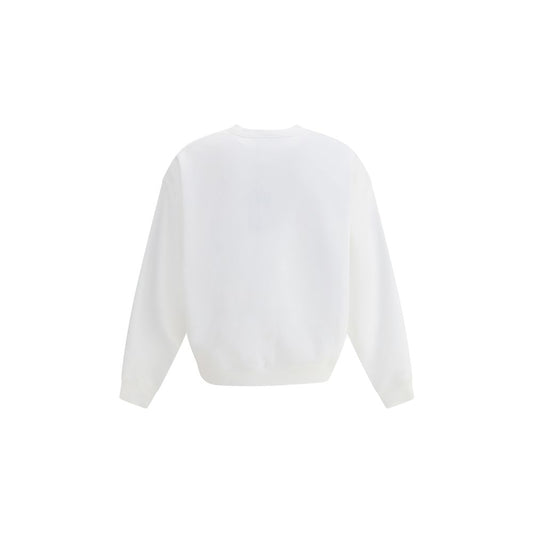 White Cotton Sweatshirt